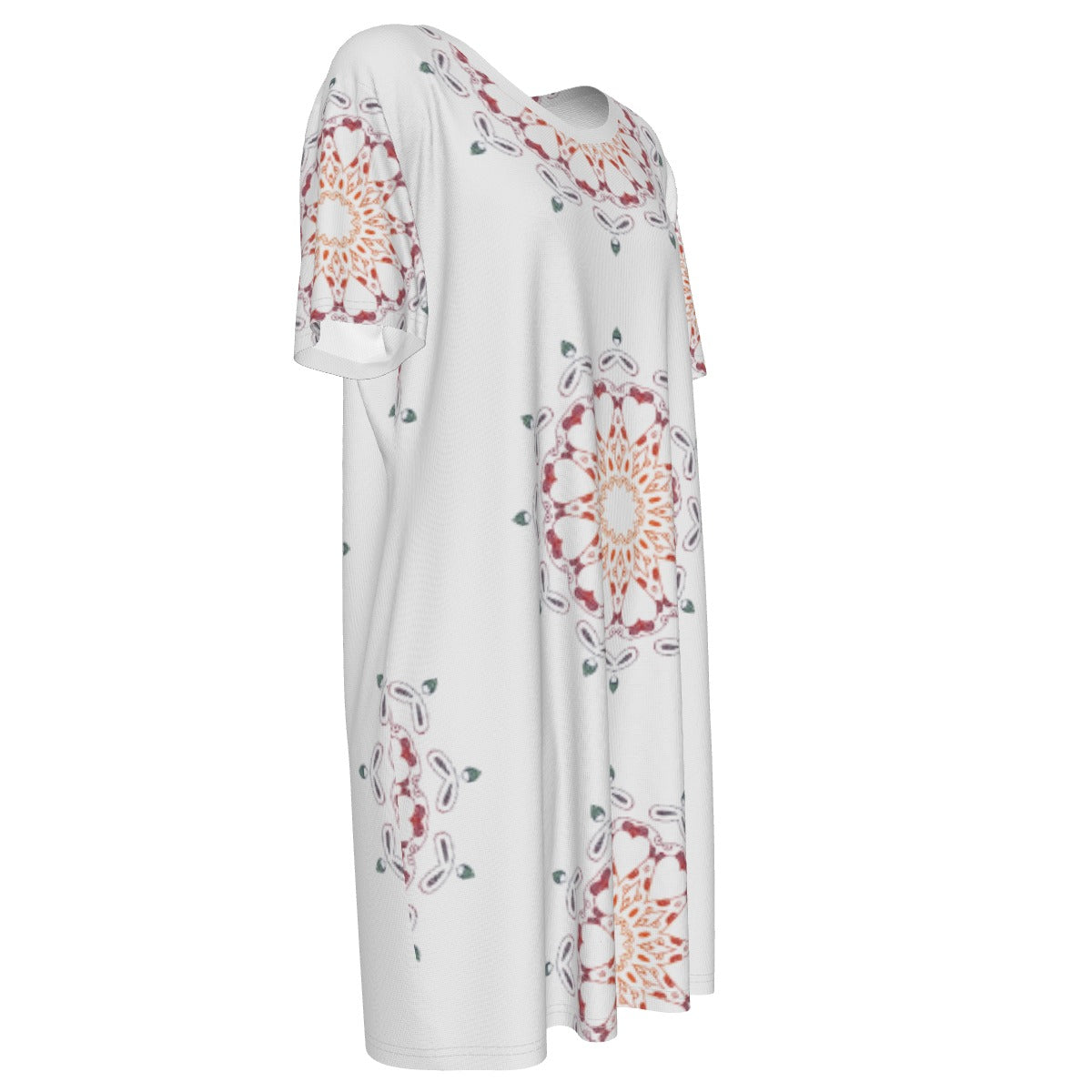 Panther Hearts T-Shirt Tie Dress - Ash