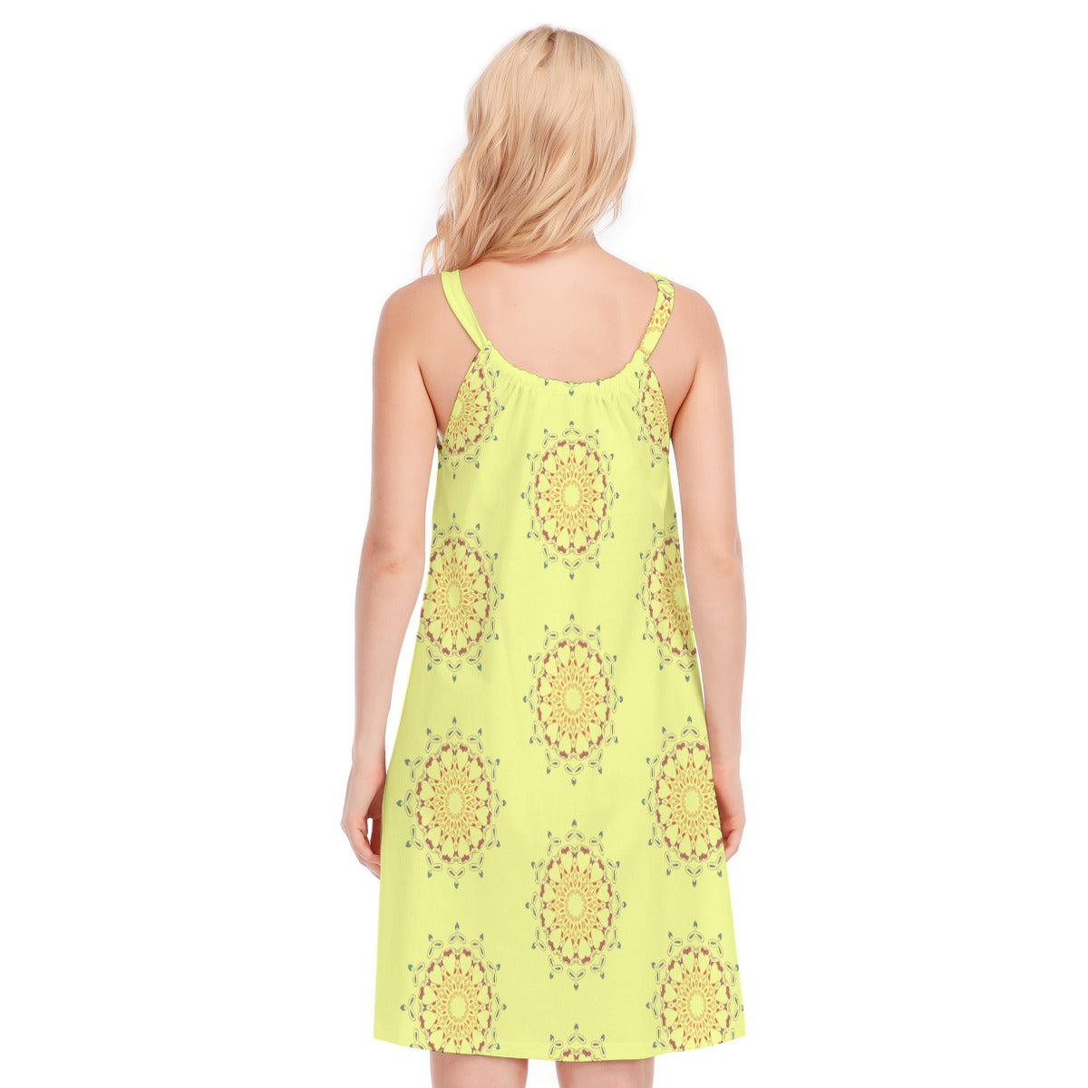 Panther Hearts Cotton Cami Dress- Nightshade