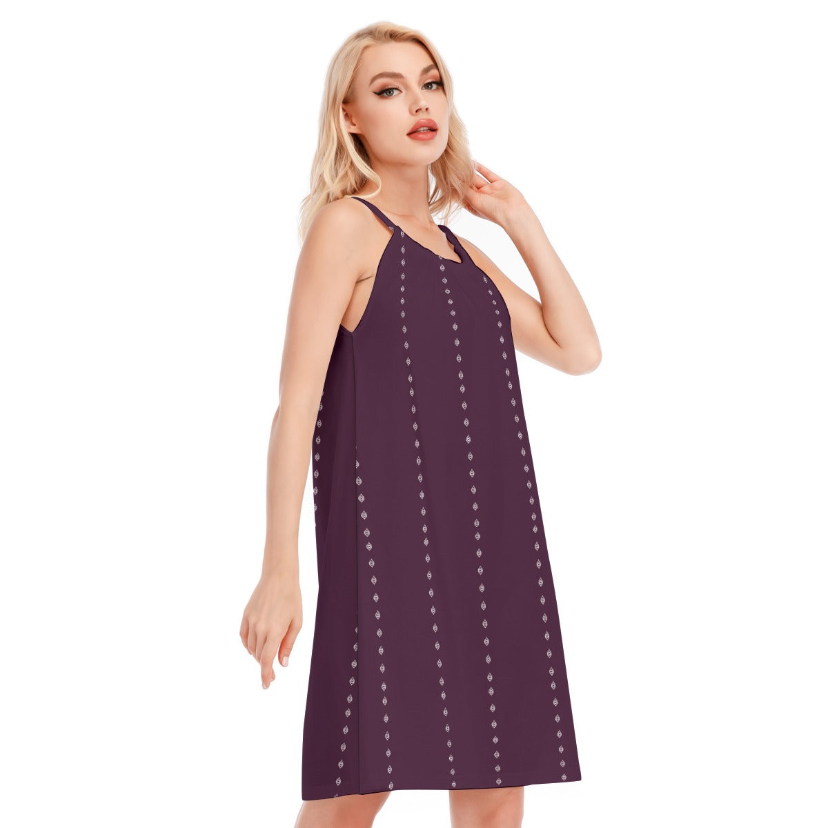 Ogee Pinstripe Cotton Cami Dress