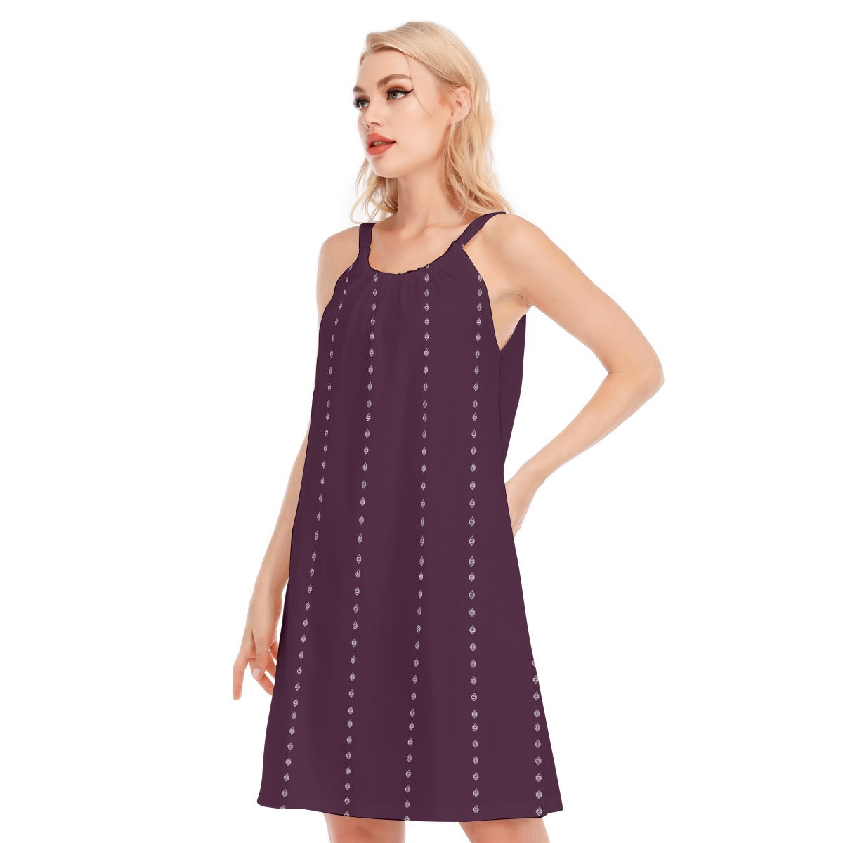 Ogee Pinstripe Cotton Cami Dress